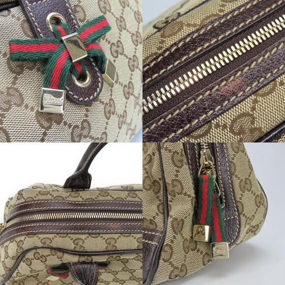 GUCCI Brown Leather Boston Bag - Picture 7 of 11